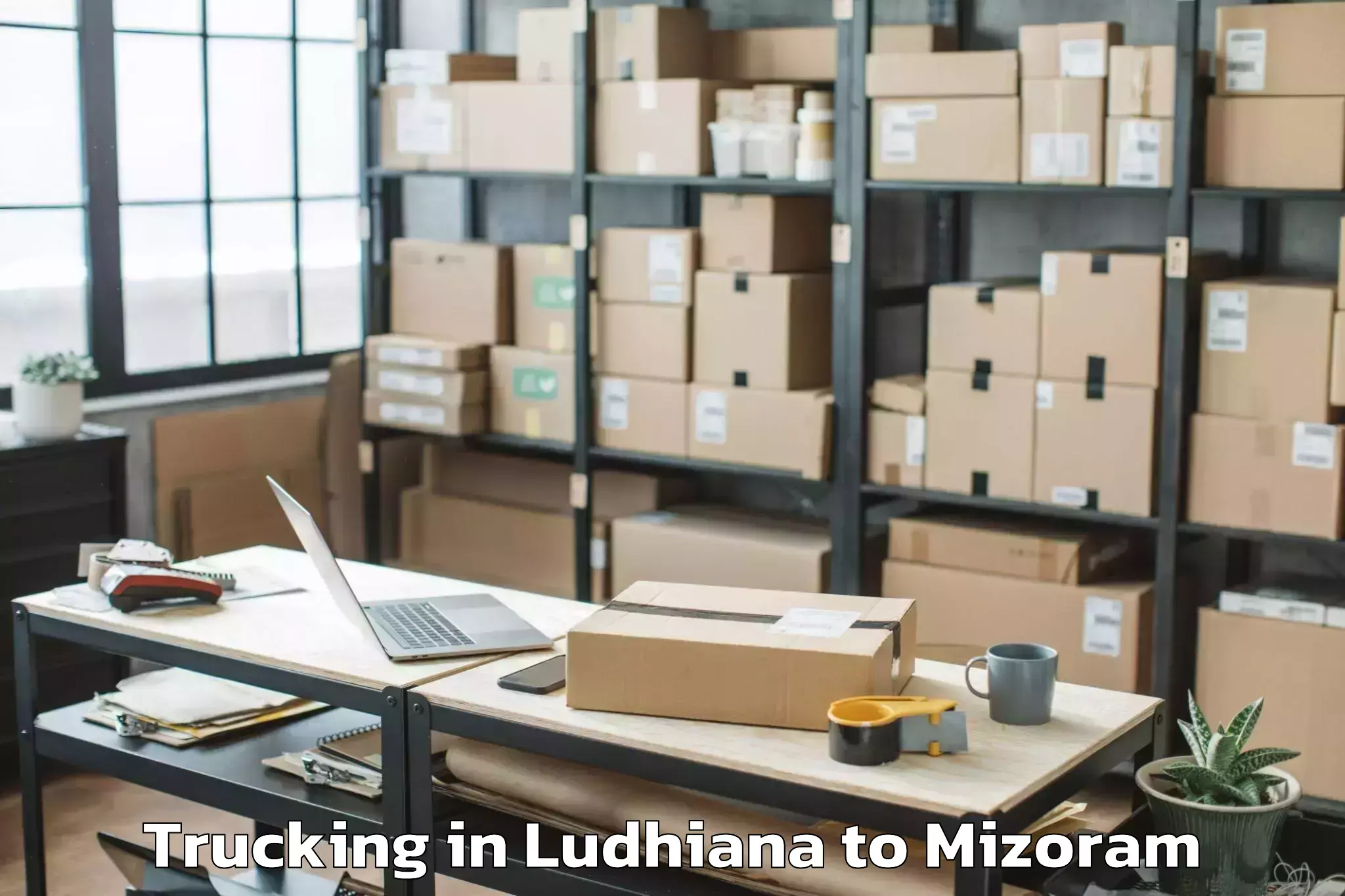 Book Ludhiana to North Vanlaiphai Trucking Online